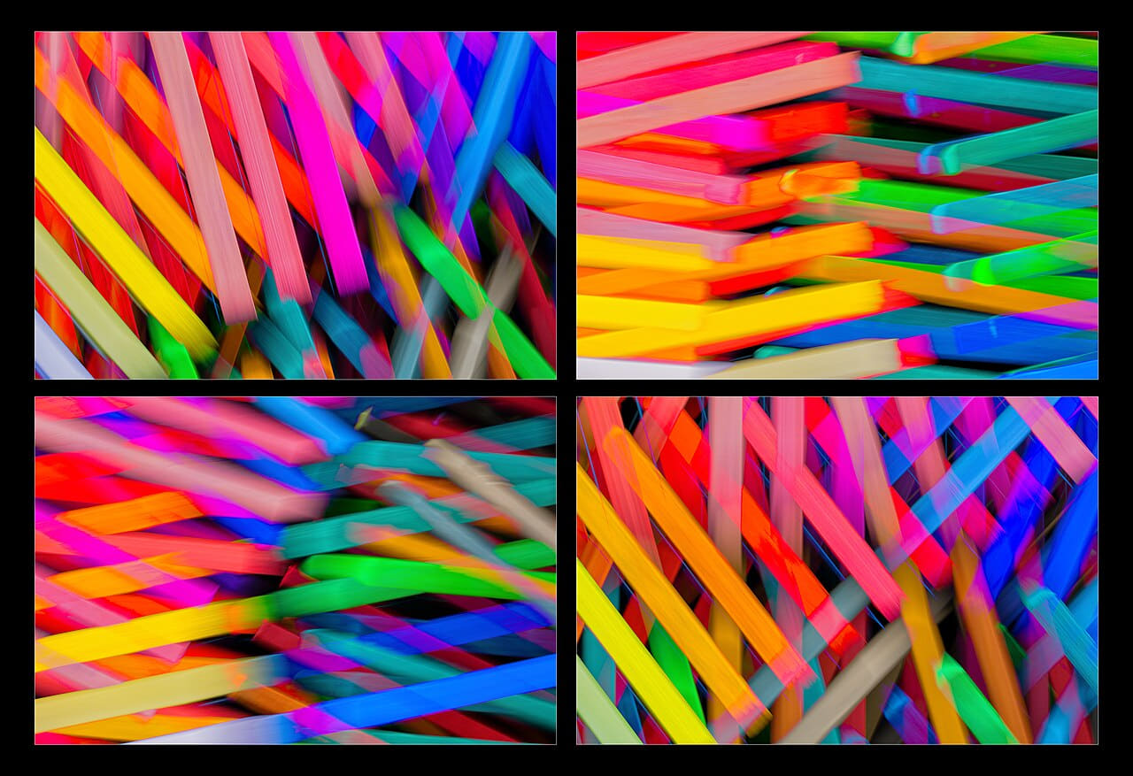 Fondo de pantalla Tetralogie "Pastellkreide" en tonos casi negro y naranja tostado, Full HD, formato 4:3 para móvil