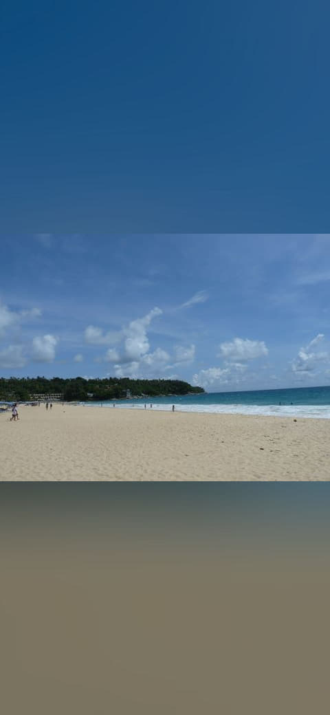 Fondo de pantalla Thailand, Phuket - Karon Beach en tonos slate y sage green, Full HD, formato 4:3 para móvil