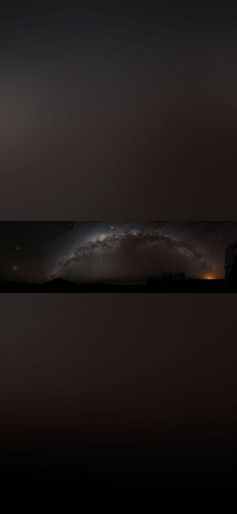 The Milky Way galaxy wallpaper in near-black and near-black tones, Full HD, 21:9 format for phone
