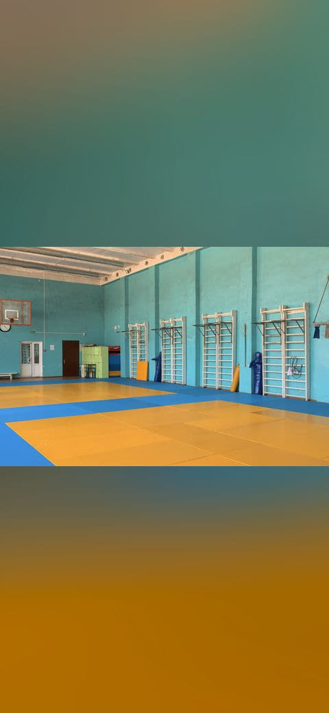 Wrestling gym 4 wallpaper in sand and sage green tones, Full HD, 4:3 format for phone